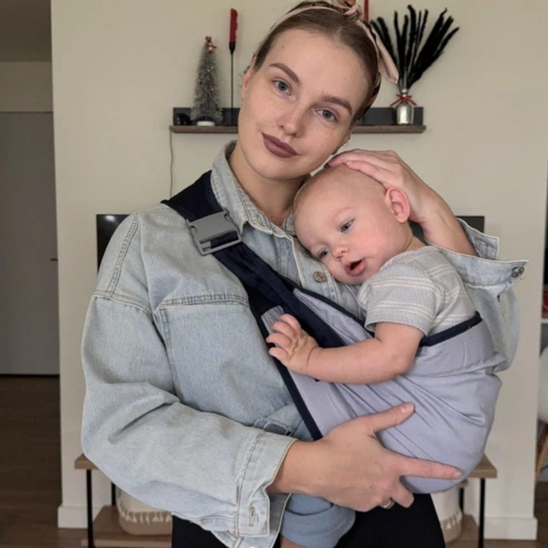 SnugTote™ – The Effortless Comfy Baby Sling Carrier