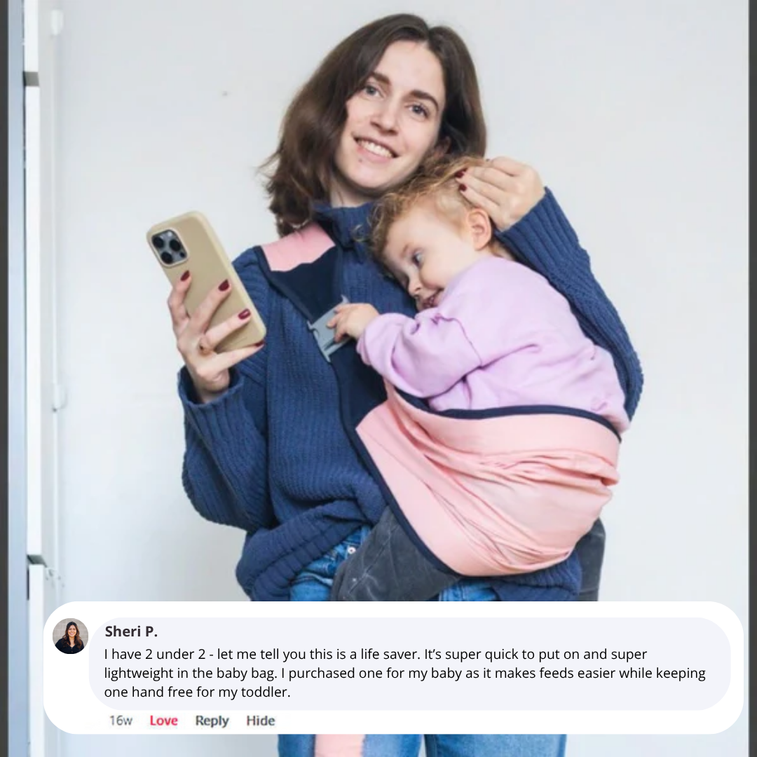 SnugTote™ – The Effortless Comfy Baby Sling Carrier
