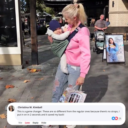 SnugTote™ – The Effortless Comfy Baby Sling Carrier
